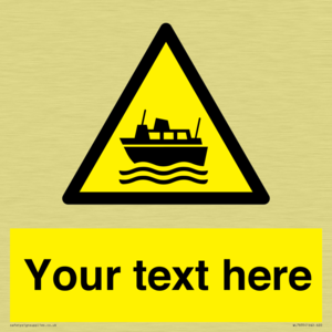 Custom warning ferries crossing vessels